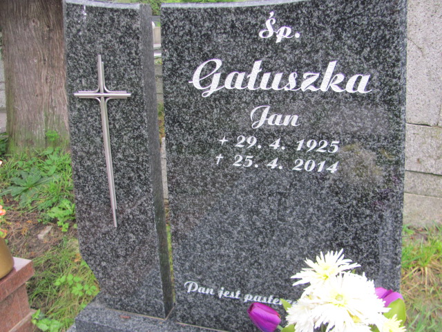 Jan Gałuszka 1925 Cieszyn ewangelicki - Grobonet - Wyszukiwarka osób pochowanych