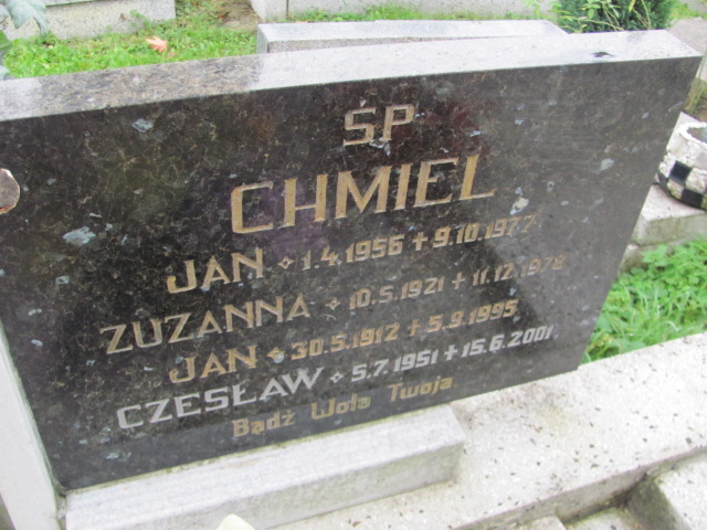 Jan Chmiel Cieszyn ewangelicki - Grobonet - Wyszukiwarka osób pochowanych