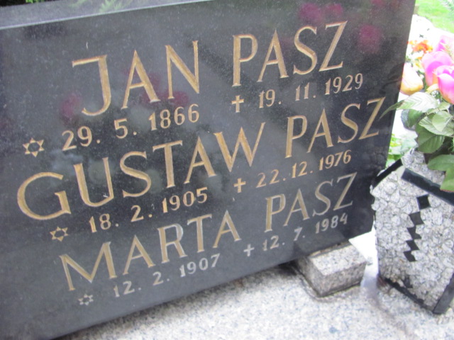 Gustaw Pasz 1905 Cieszyn ewangelicki - Grobonet - Wyszukiwarka osób pochowanych