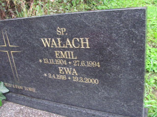 Ewa Wałach 1916 Cieszyn ewangelicki - Grobonet - Wyszukiwarka osób pochowanych