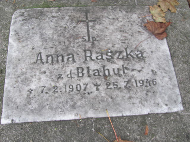 Anna Raszka 1907 Cieszyn ewangelicki - Grobonet - Wyszukiwarka osób pochowanych