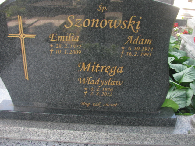 Emilia Szonowska 1922 Cieszyn ewangelicki - Grobonet - Wyszukiwarka osób pochowanych