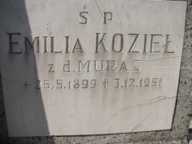 Emilia Kozieł 1899 Cieszyn ewangelicki - Grobonet - Wyszukiwarka osób pochowanych
