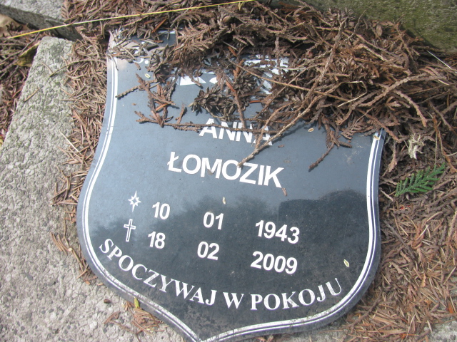 Anna Łomozik 1943 Cieszyn ewangelicki - Grobonet - Wyszukiwarka osób pochowanych