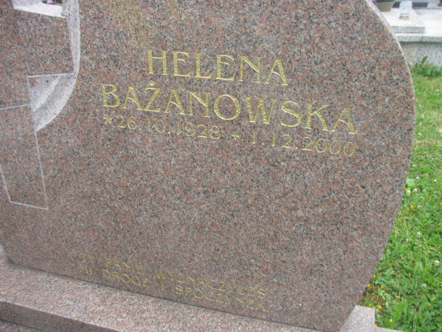 Helena Bażanowska 1928 Cieszyn ewangelicki - Grobonet - Wyszukiwarka osób pochowanych