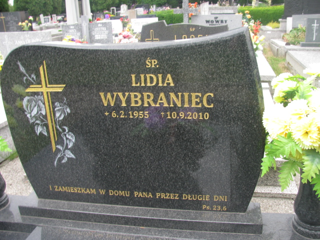 Lidia Wybraniec 1955 Cieszyn ewangelicki - Grobonet - Wyszukiwarka osób pochowanych