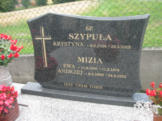 Ewa Mizia 1901 Cieszyn ewangelicki - Grobonet - Wyszukiwarka osób pochowanych