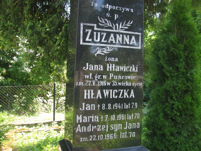 Zuzanna Hławiczka Cieszyn ewangelicki - Grobonet - Wyszukiwarka osób pochowanych